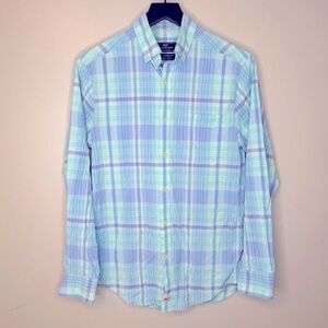 Vineyard Vines Plaid Classic Fit Murray Performance Button Down Shirt Size XS